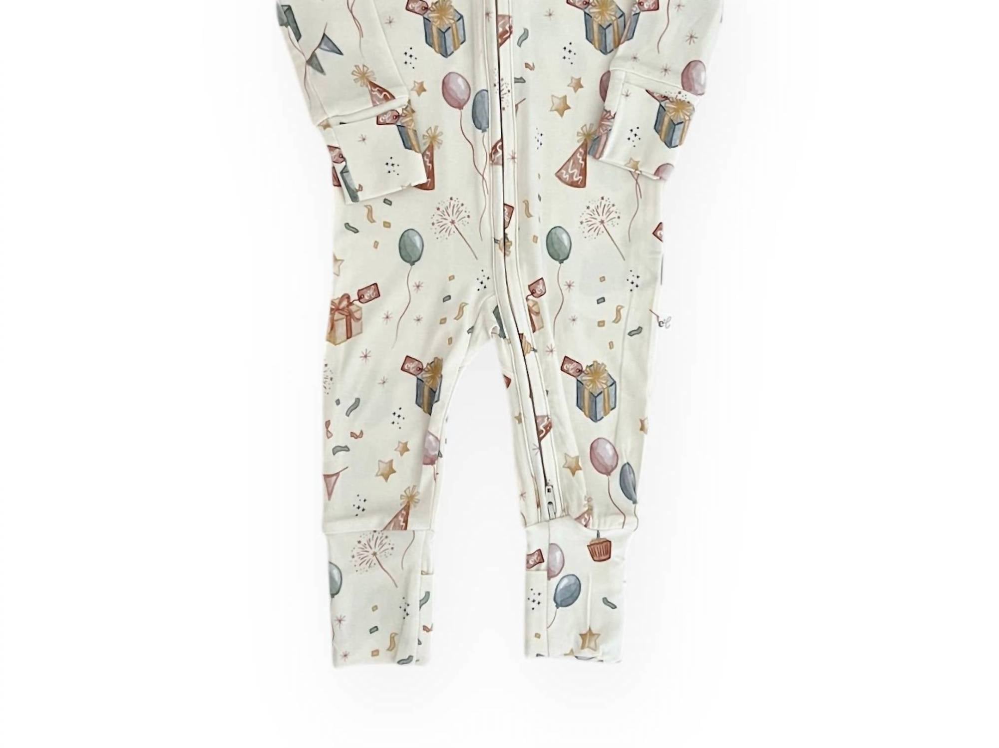 Emi Lei - Kids Birthday Bamboo Convertible Footie Pajama