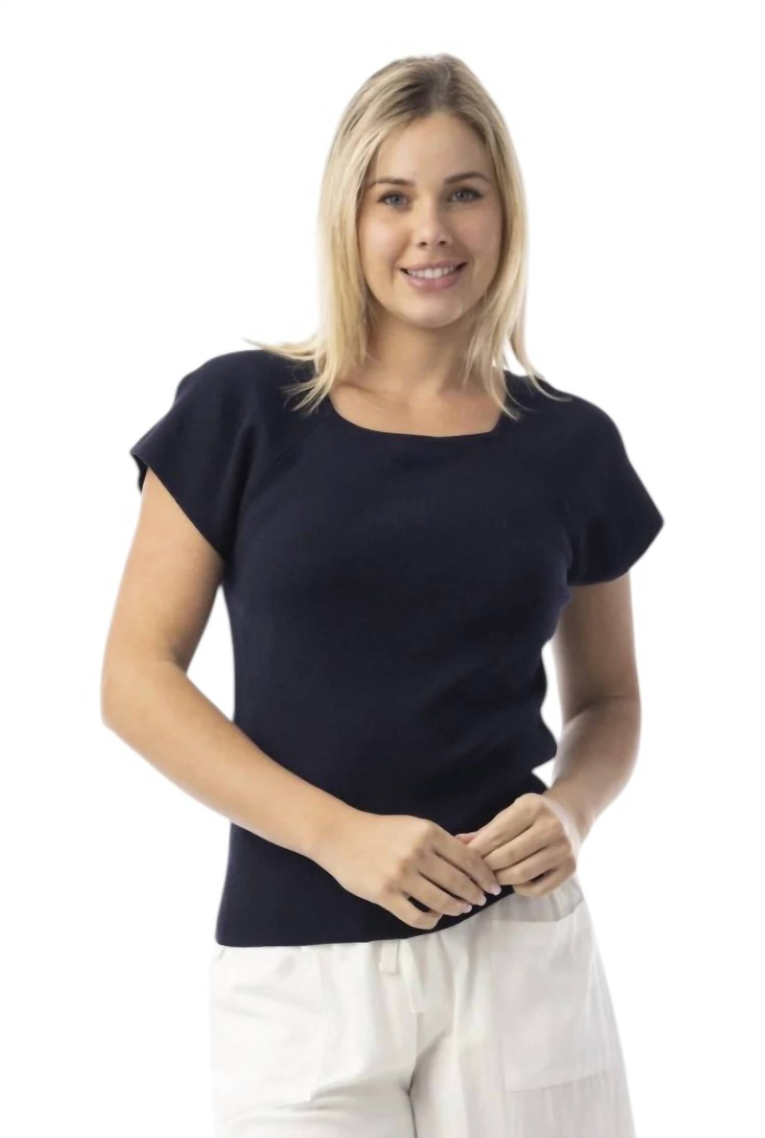 Orientique - Knit Essentials Squareneck Top