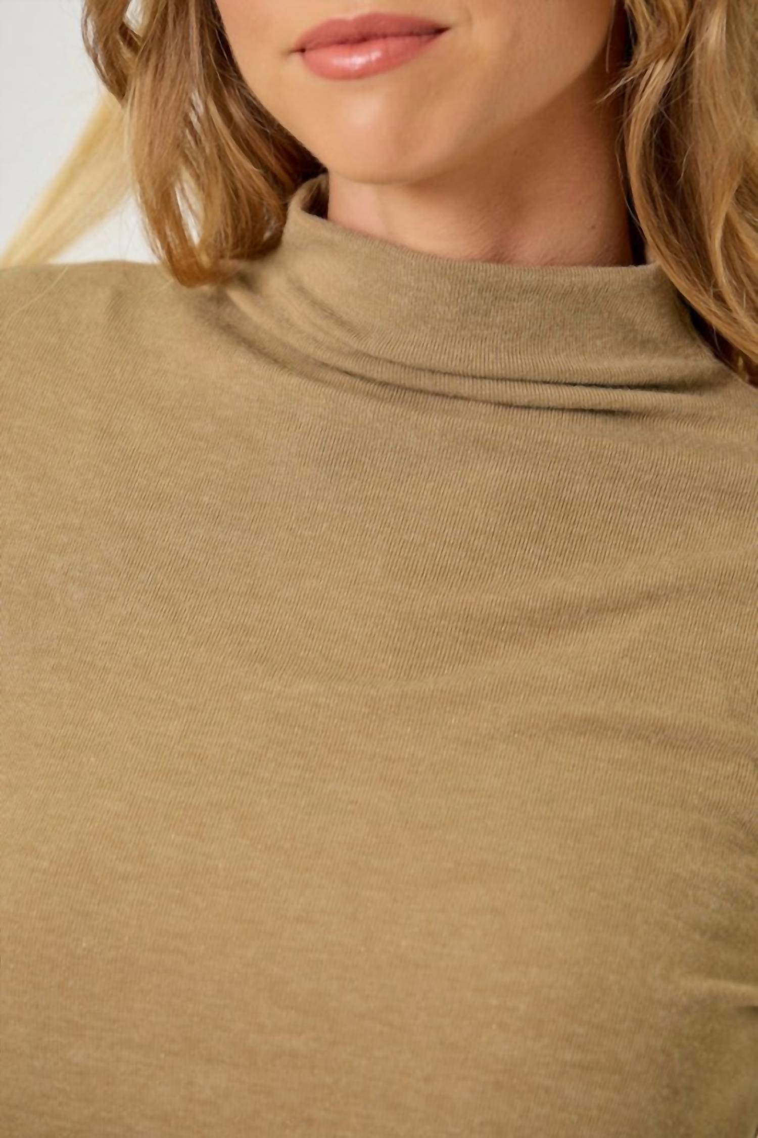 Mystree - Mock Neck Layering Top