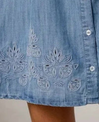 Elan - Eyelet Trim Dress