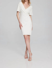 Joseph Ribkoff - Pearl Detail Wrap Dress
