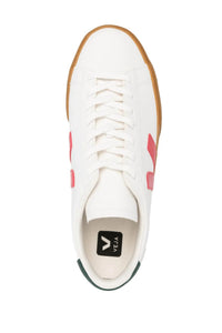 VEJA Unisex Campo Chromefree Leather Sneakers in extra white pekin poker - women's sneaker - alternate view