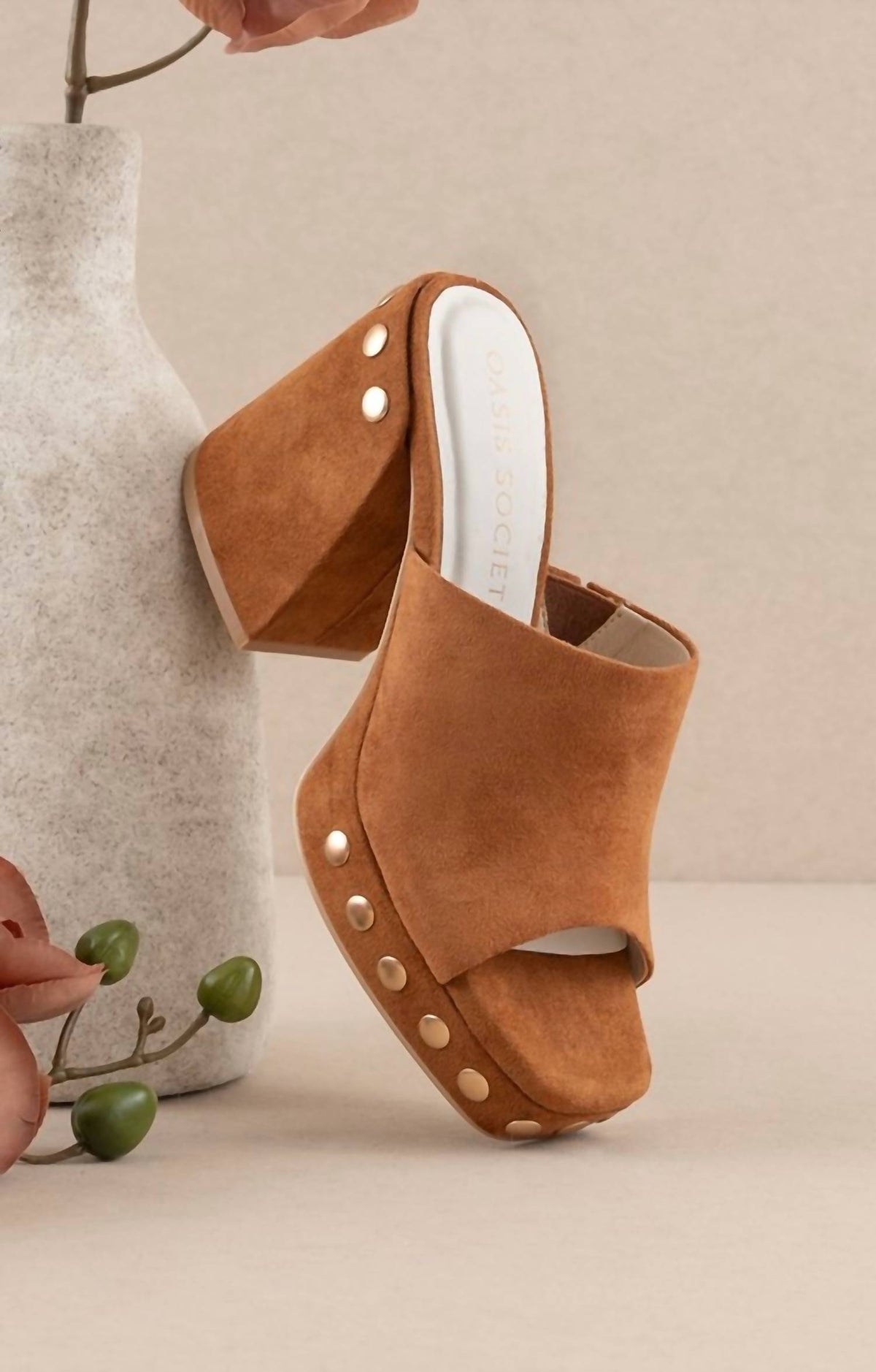 Oasis Society - Women's Leona Studded Platform Heels