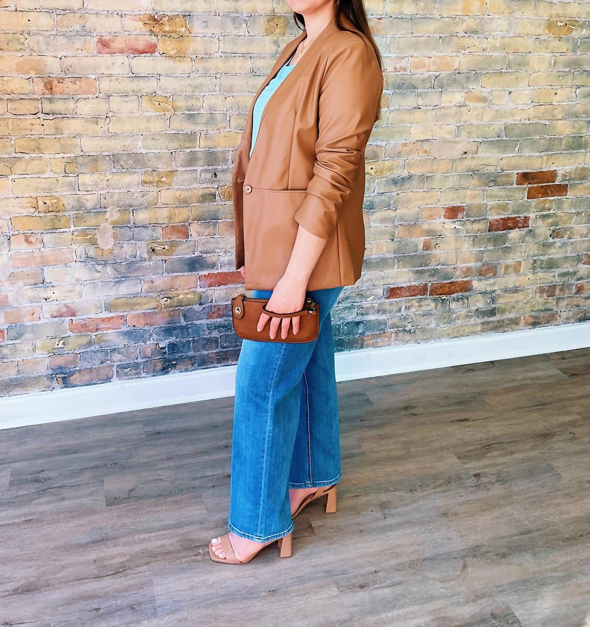 Papillon - Millie Faux Leather Blazer