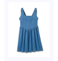 Simply Southern Baby Denim Dress in blue - women's dress - view 4