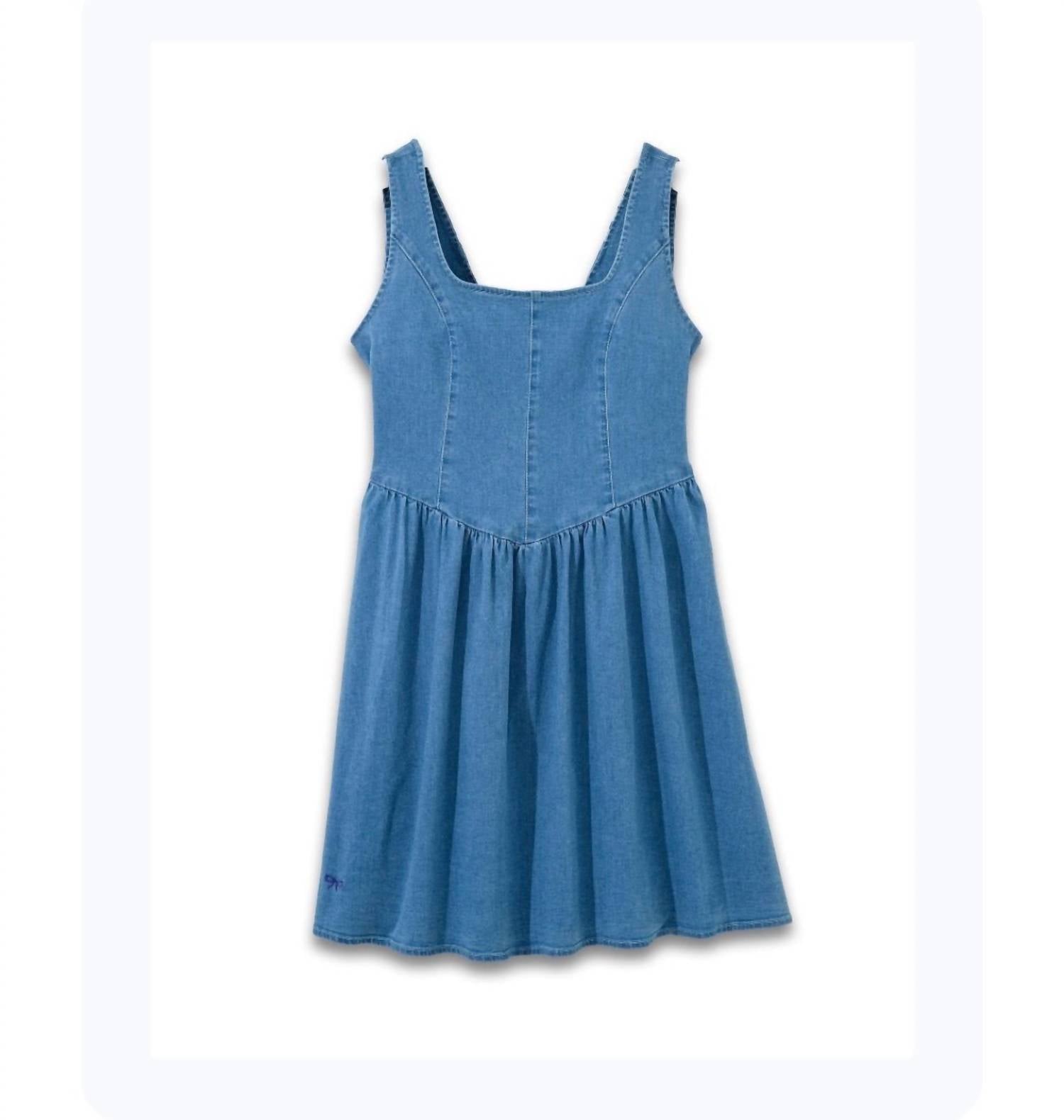 Simply Southern Baby Denim Dress in blue - women's dress - view 4