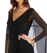 R&M Richards - Chiffon Duster Cape Gown