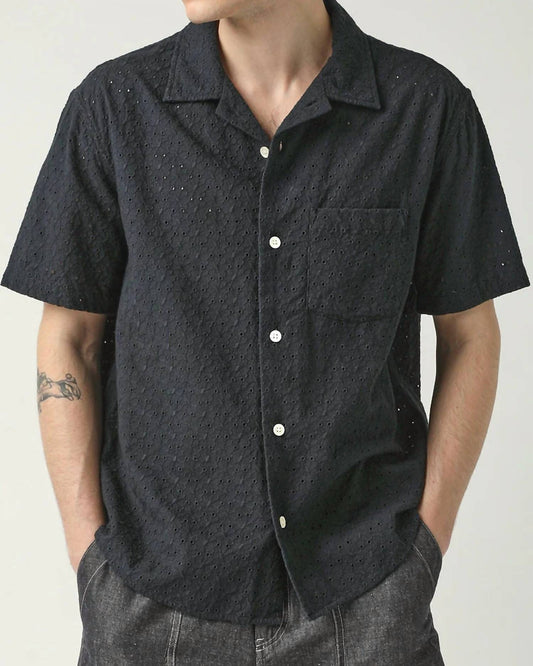 Corridor - Floral Eyelet Button Down Shirt