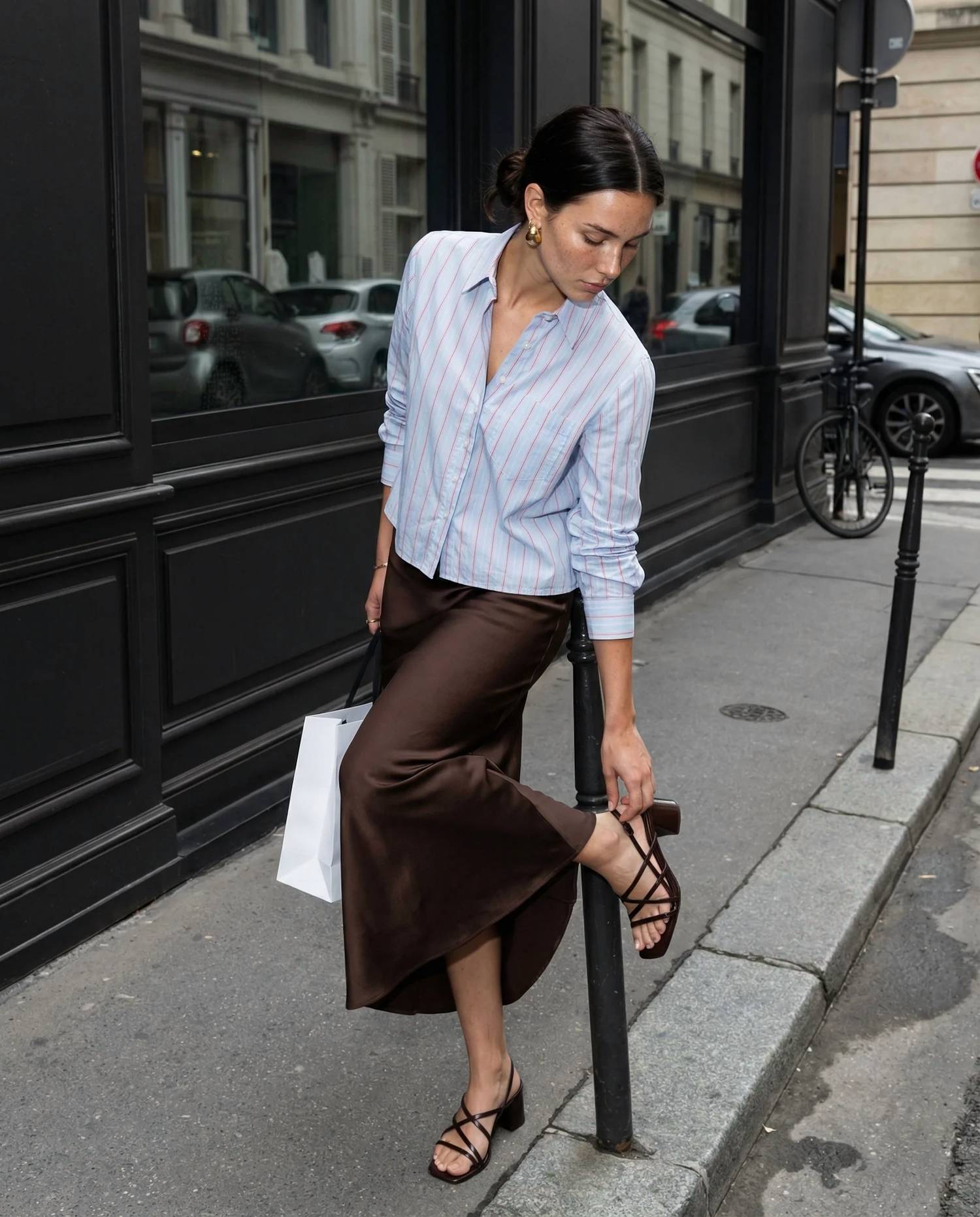 The Shirt - The Pocket Long Sleeve Boxy Crop Top