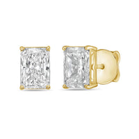 Diana M Jewels - Women's Radiant Lab-grown Diamond Stud Earrings (7.00 Tcw) - Elegant