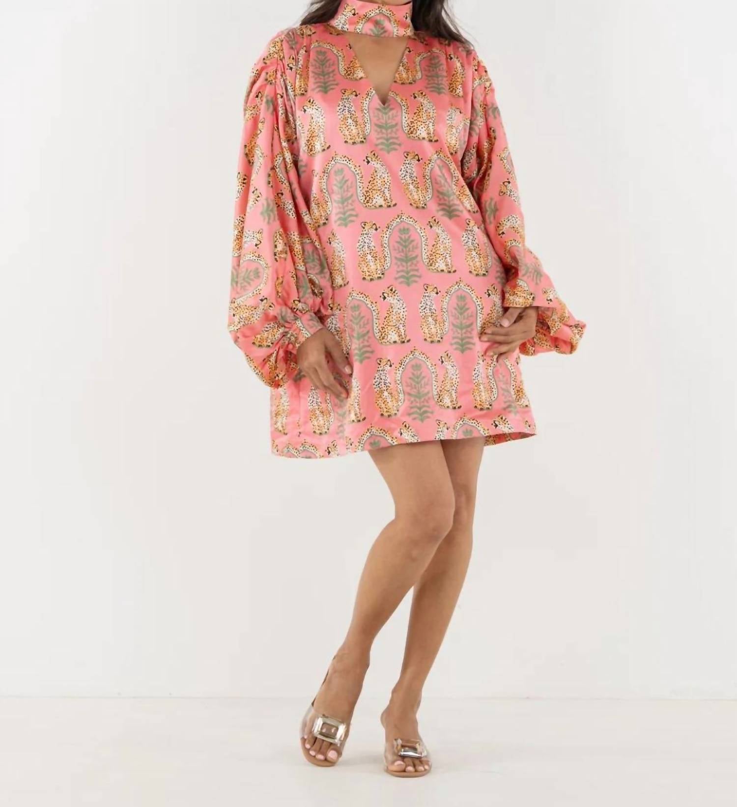 Emily McCarthy Sasha Mini Dress in cabana cat - women's dress