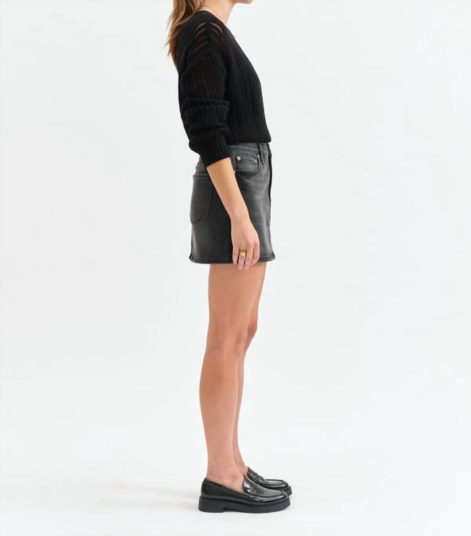 Daze - Denim Malibu Mid Waist Mini Skirt