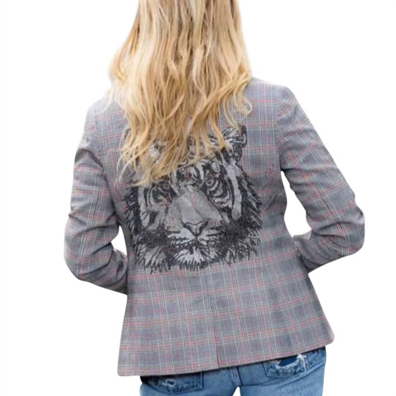 Hipchik - Tiger Plaid Blazer