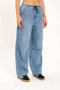 Daze - Women's Jetset Jogger Drawcord Wide Leg Jean