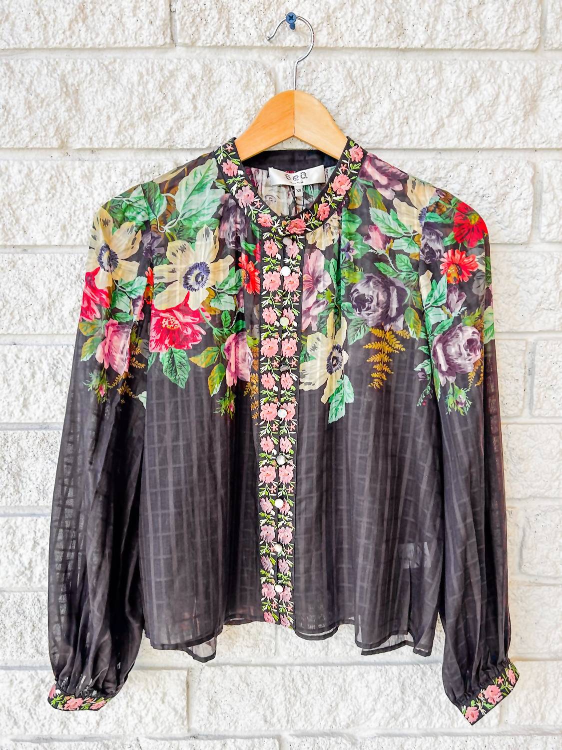 Sea - Viktoria Print Long Sleeve Blouse