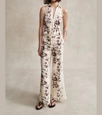 Hevron - Capri Wide Leg Pant