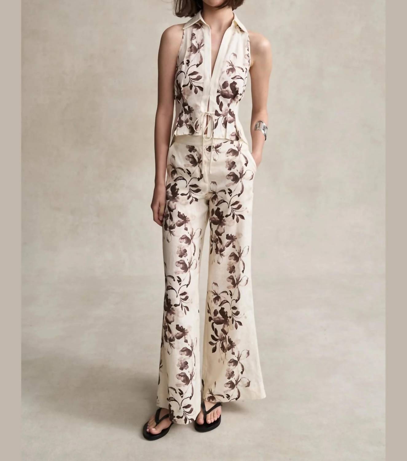 Hevron - Capri Wide Leg Pant