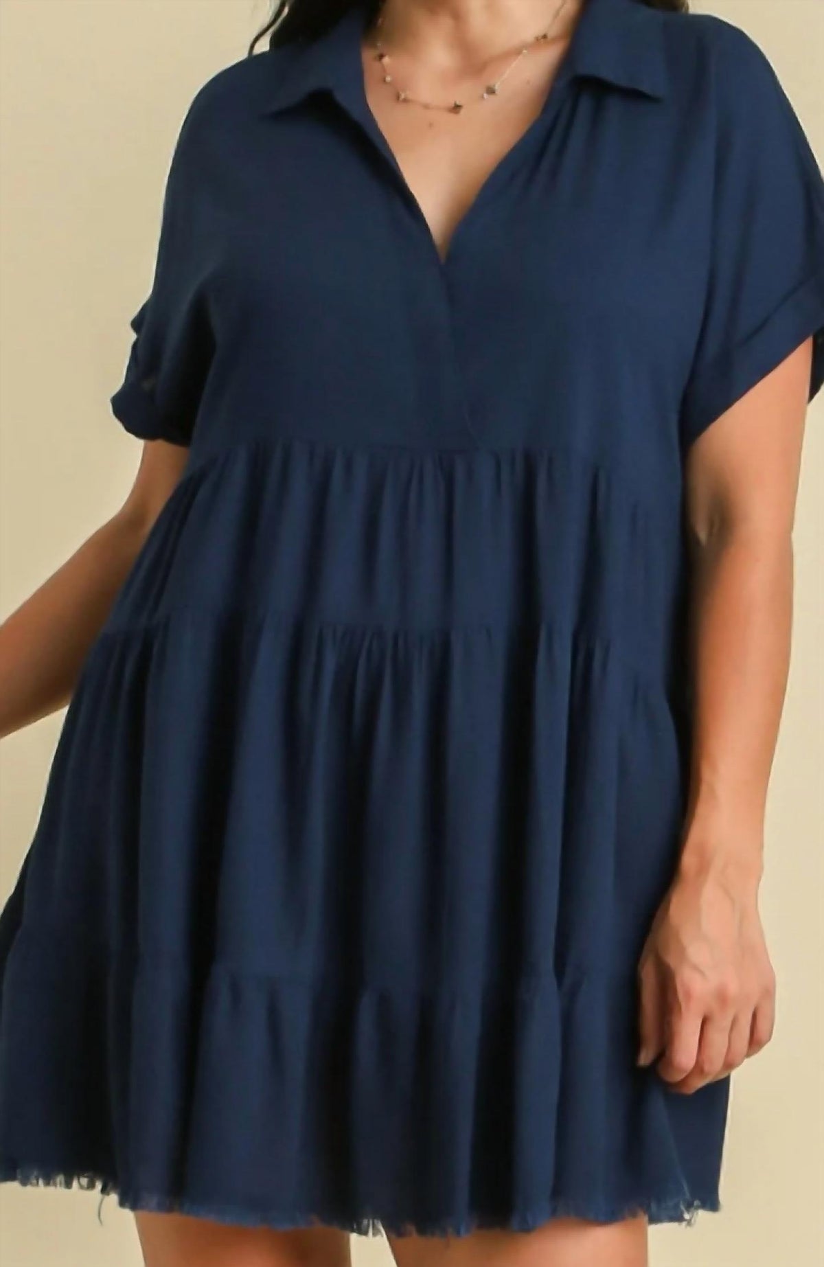 Umgee - Linen Tiered Dress