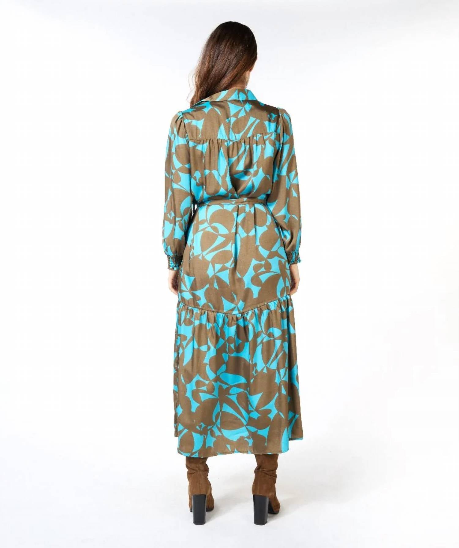 Esqualo - Liva Long Expressive Roots Dress