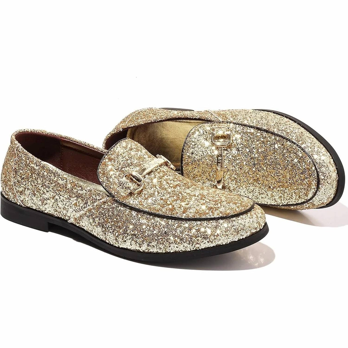 Cosidram - Men's Slide On Buckle Loafer Shoes