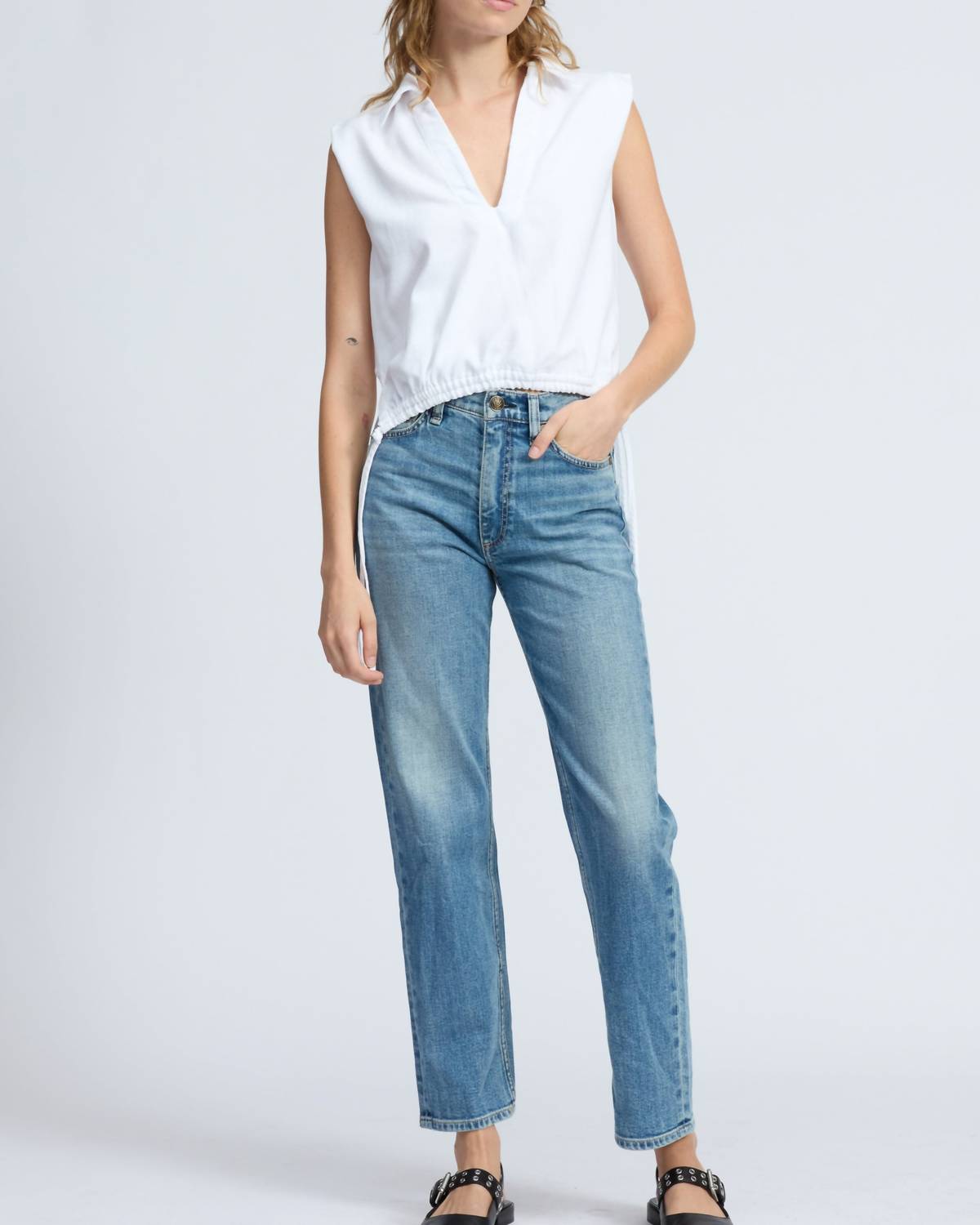 Rag & Bone - Harlow Mid-rise Ankle Straight Jeans