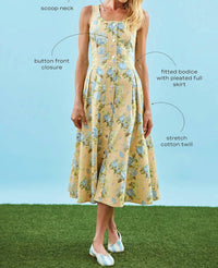 Hunter Bell - Thompson Sleeveless Denim Midi Dress