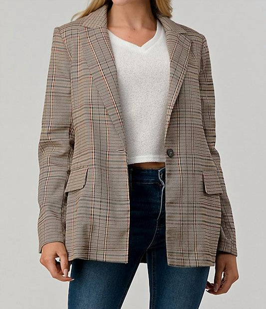 Classic Plaid Blazer