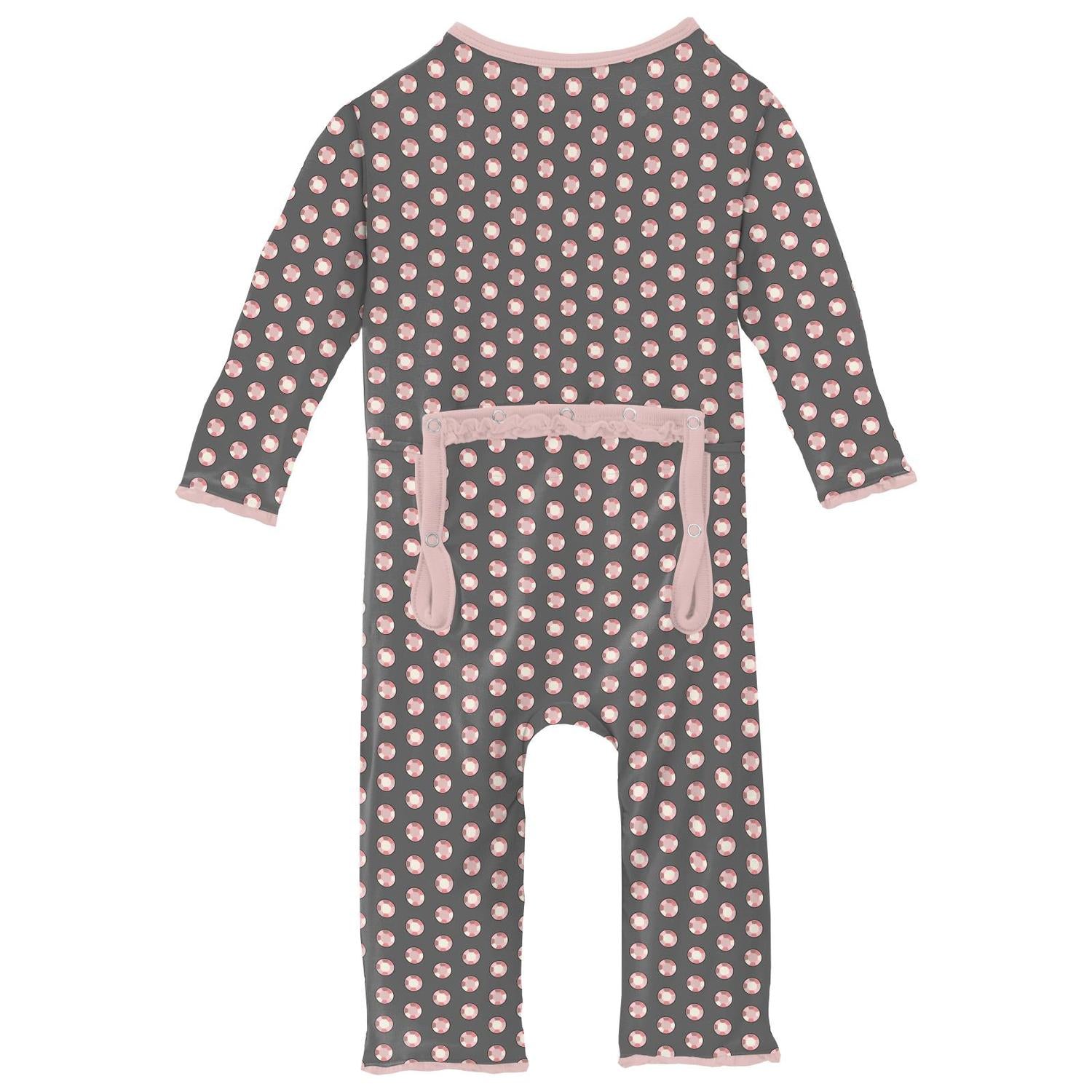 Kickee - Kids' Muffin Ruffle Coverall with 2 Way Zipper