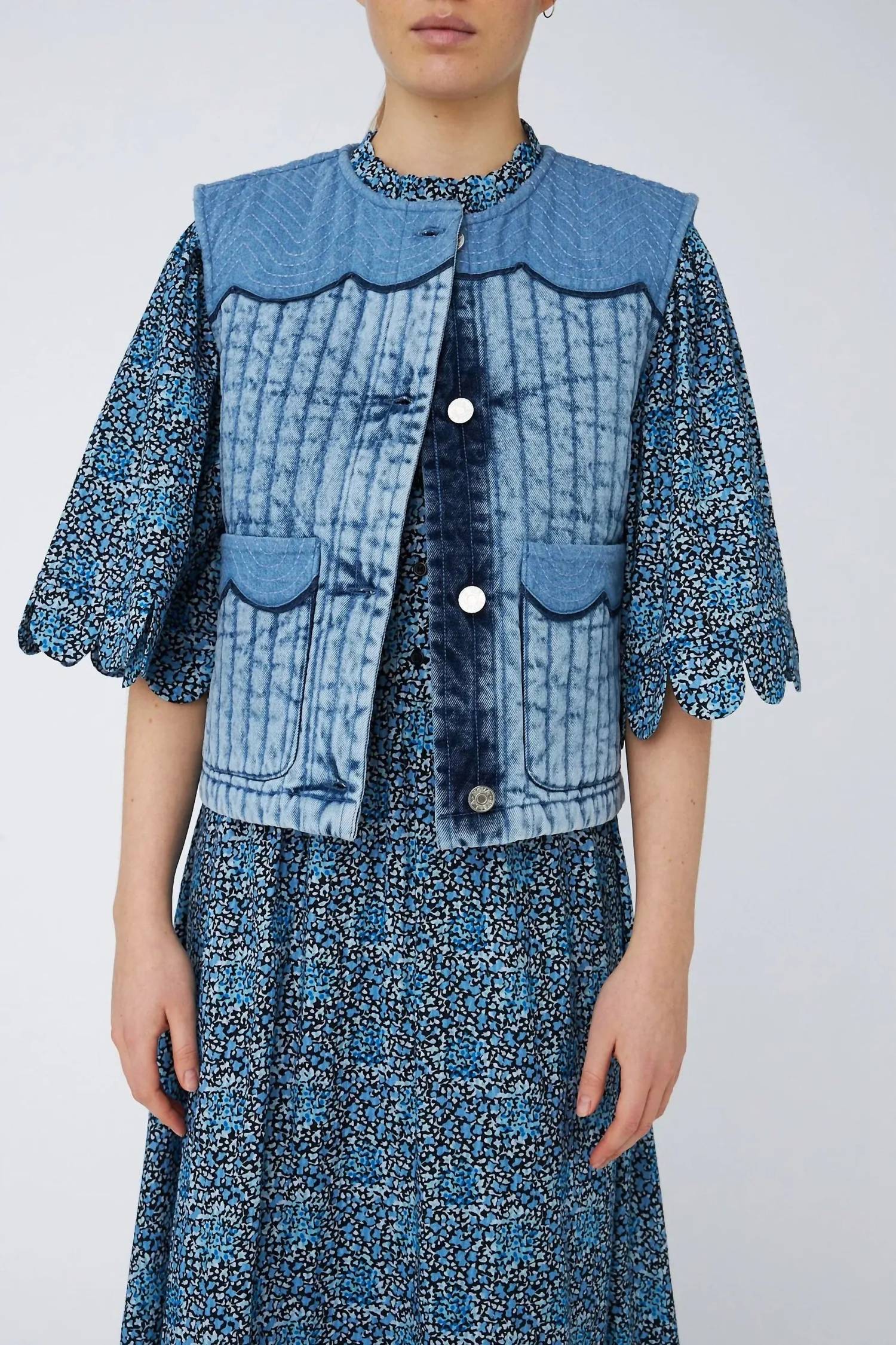 Stella Nova - Denim Quilted Vest