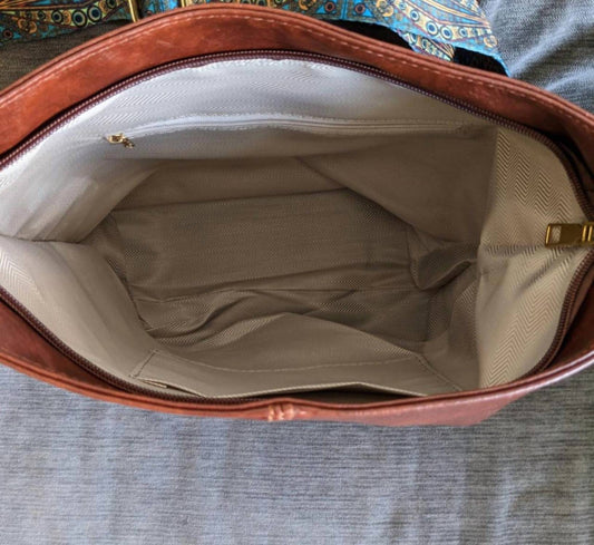 Zenana - Women's Irma Vegan Leather Patterned Strap Bag