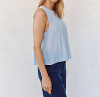 Bella Dahl - Sleeveless Pintuck Pullover Top