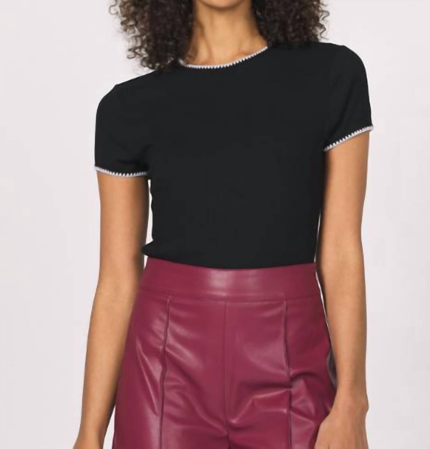 Another Love Zuma Top in black - women's t-shirt