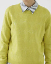 EXQUISE Arcadia Sequin Sweater in neon - women's sweater - detail view