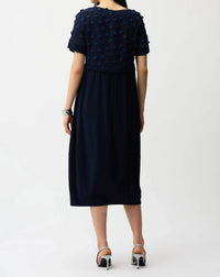 Joseph Ribkoff - 3d Dot Jacquard Cocoon Dress