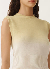 Fabiana Filippi - Faded Ombre Slim Fit Cardigan And Vest Set