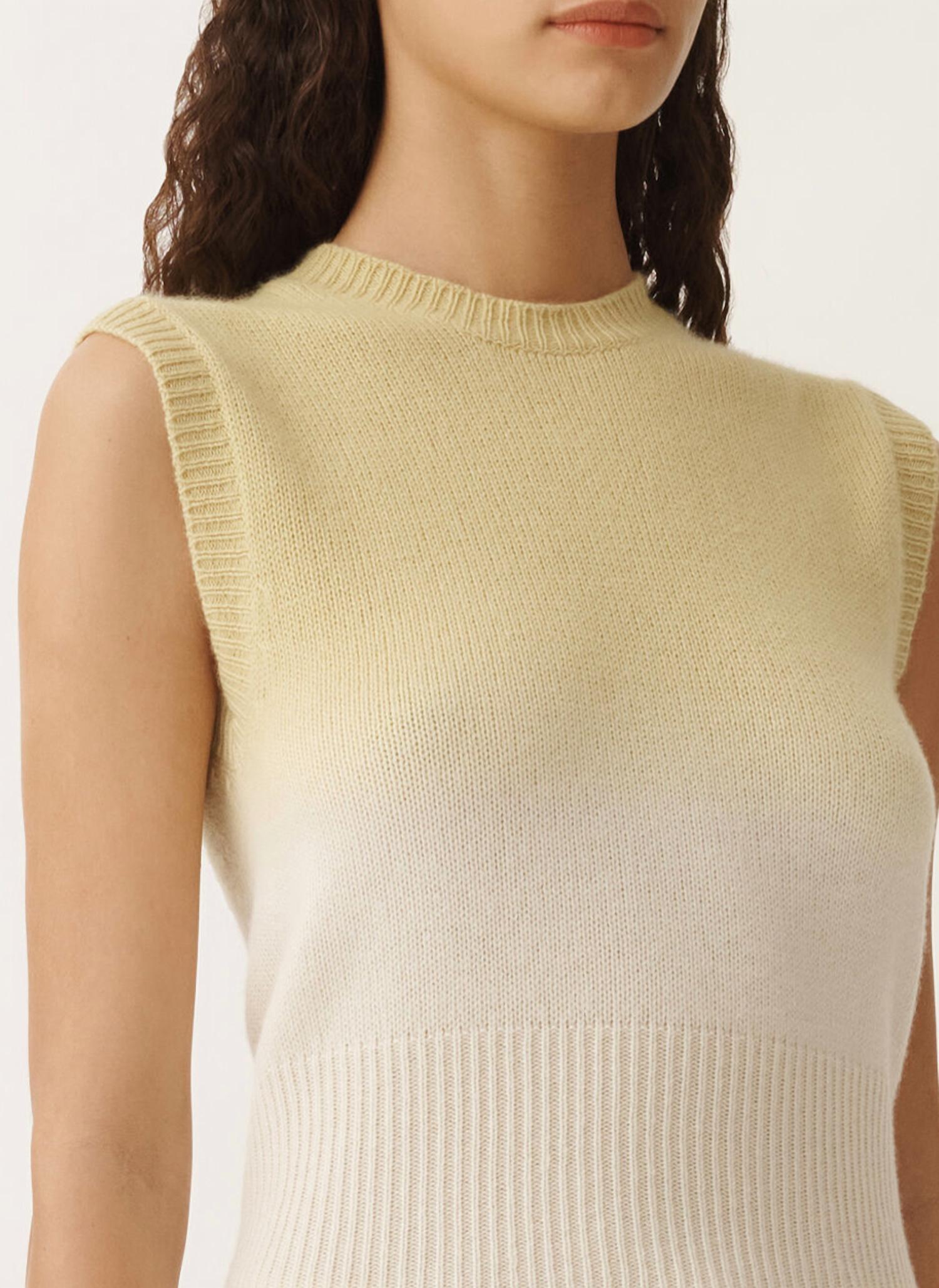 Fabiana Filippi - Faded Ombre Slim Fit Cardigan And Vest Set