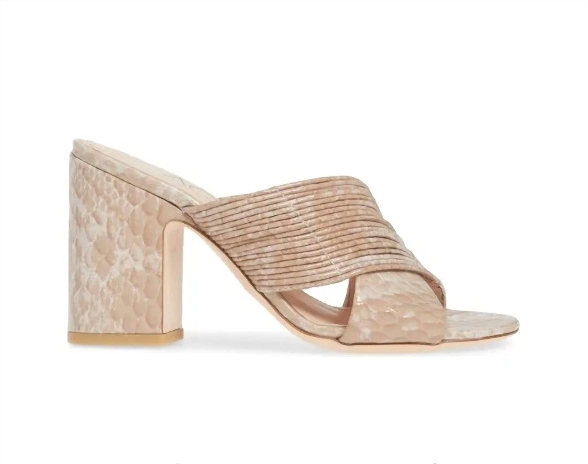 Agl - Women's Snake Embossed Sandal