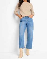 Nic + Zoe - Soft Thermal Button Detail Sweater