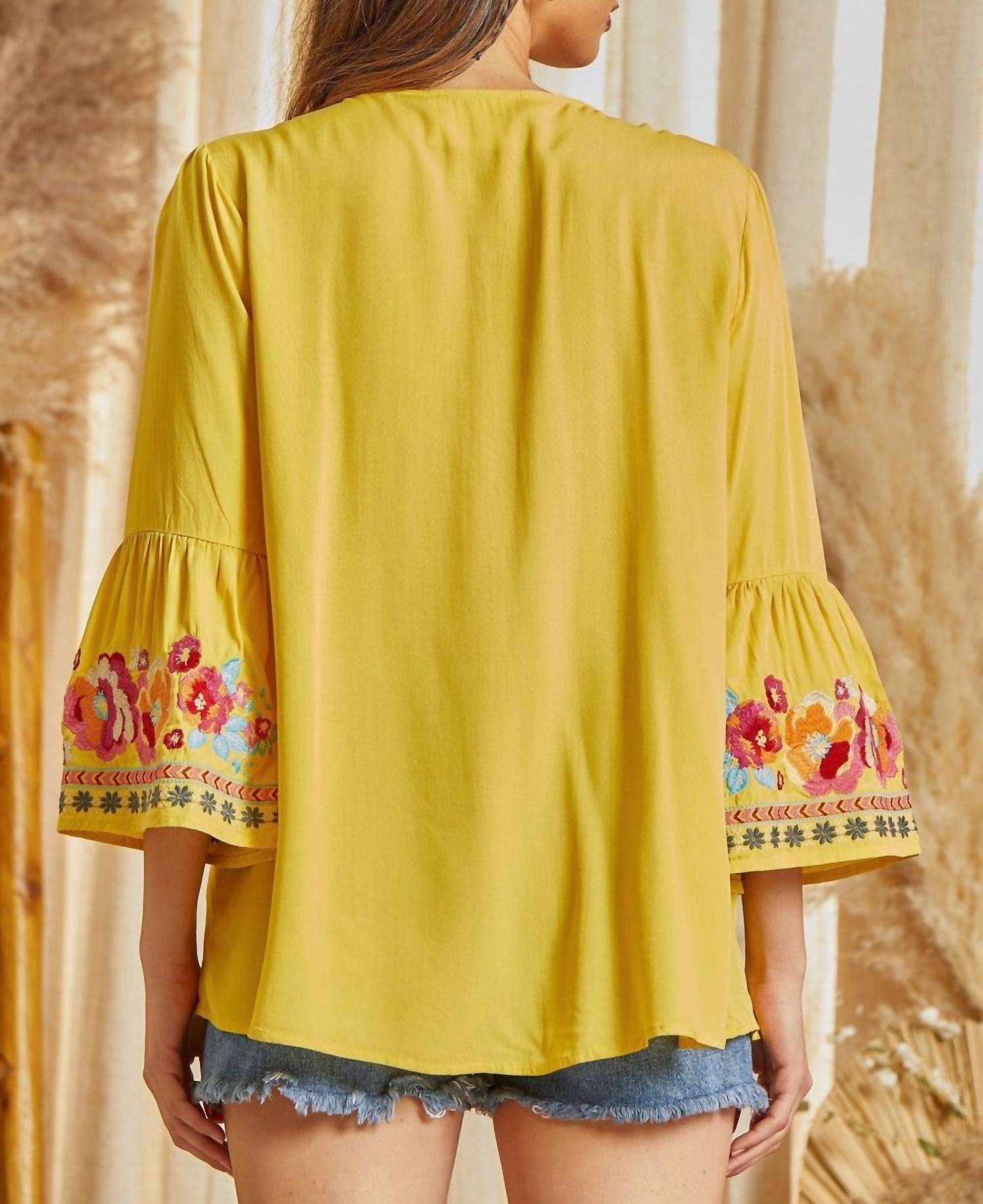 Andree By Unit - South Beach Embroidered Top