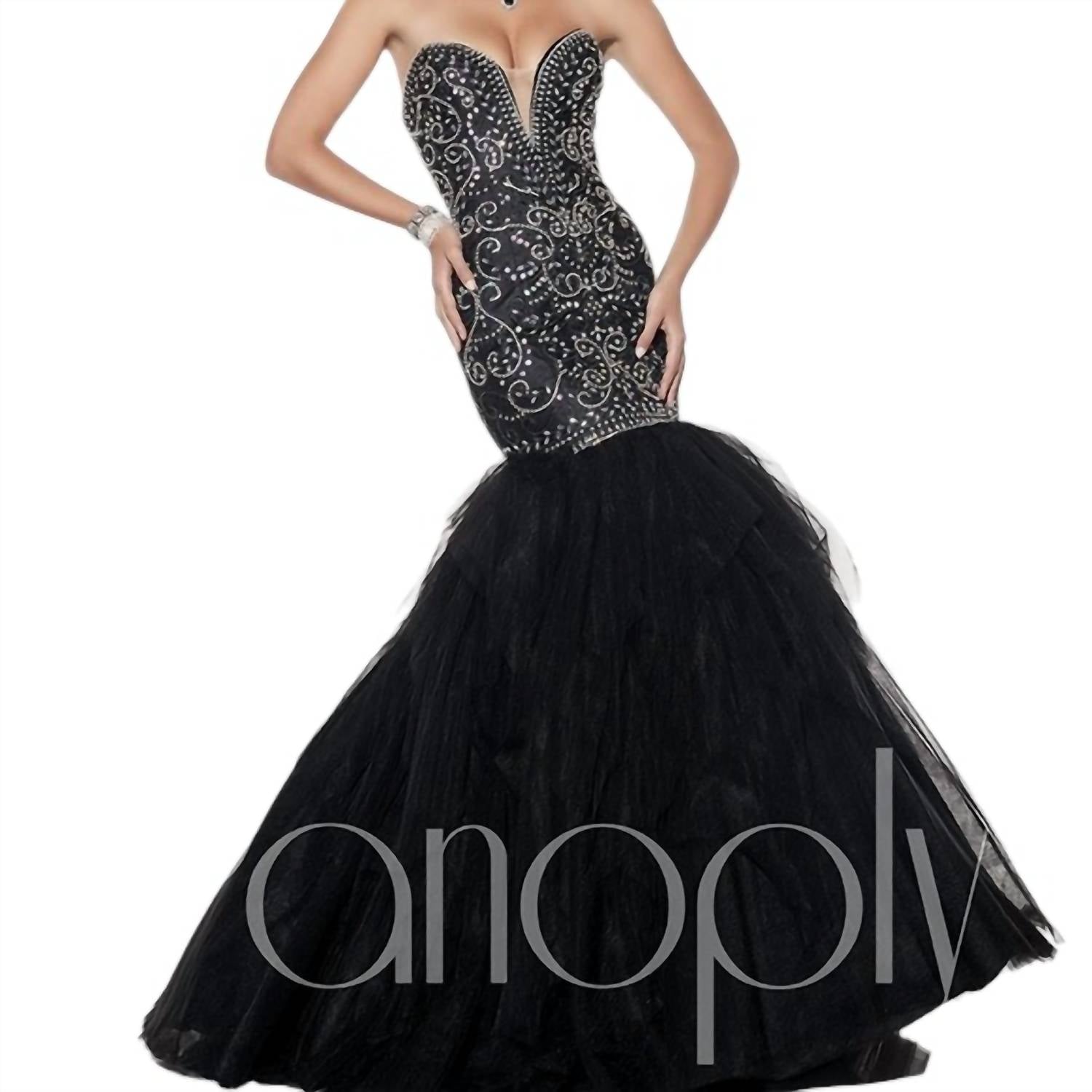 Panoply - Women's Strapless Sweetheart Mermaid Gown
