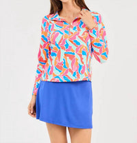 Mary Square - Half-zip Saratoga Cool Waters Pullover