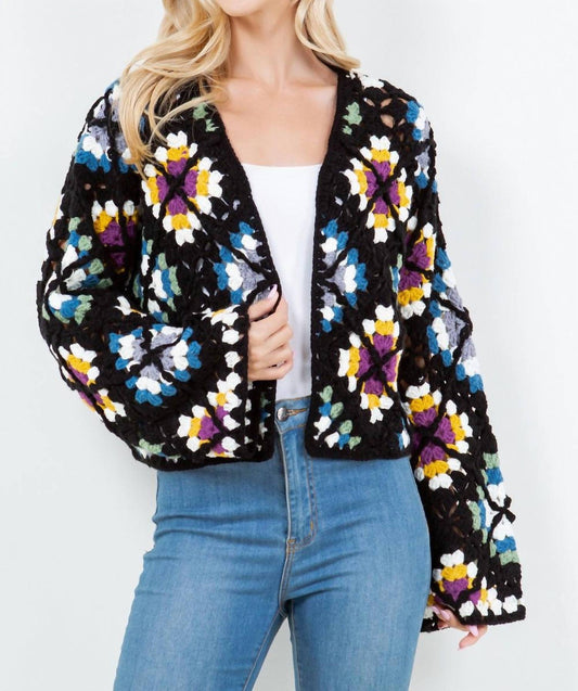 Elan - Daisy Crochet Sweater