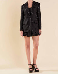 English Factory - Darlin Rhinestone Blazer