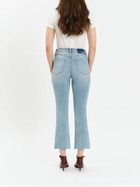 Daze - Shy Girl High Rise Crop Flare Jean