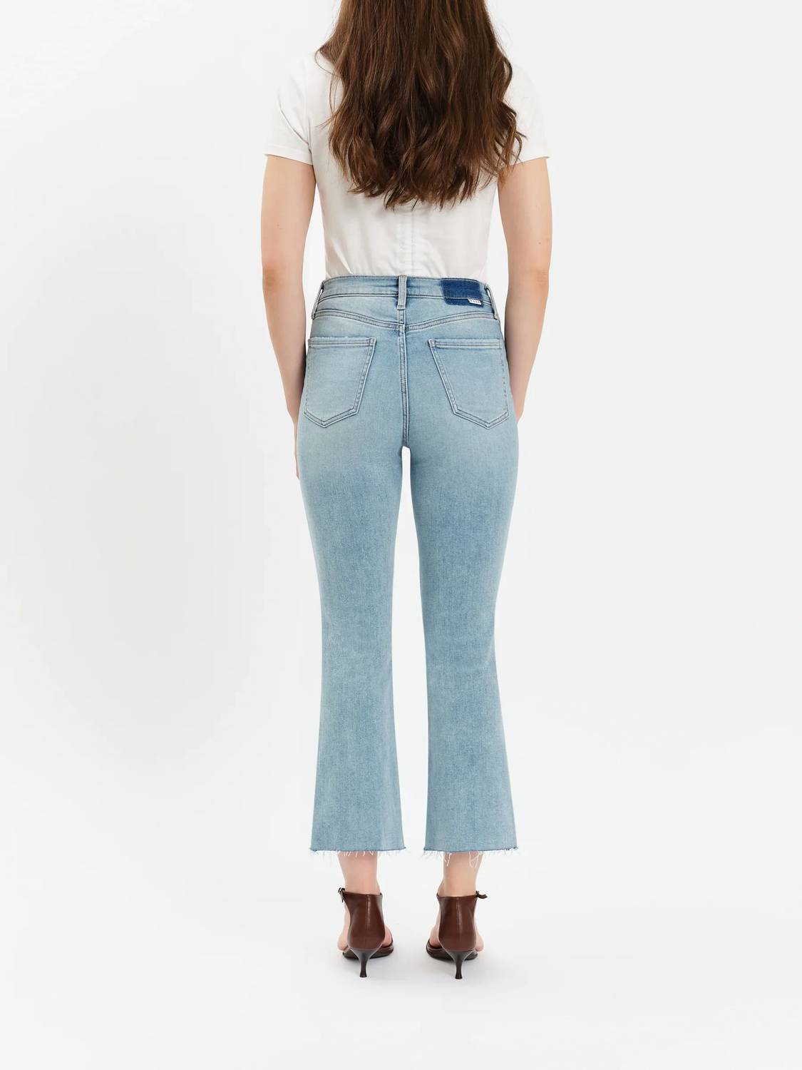 Daze - Shy Girl High Rise Crop Flare Jean