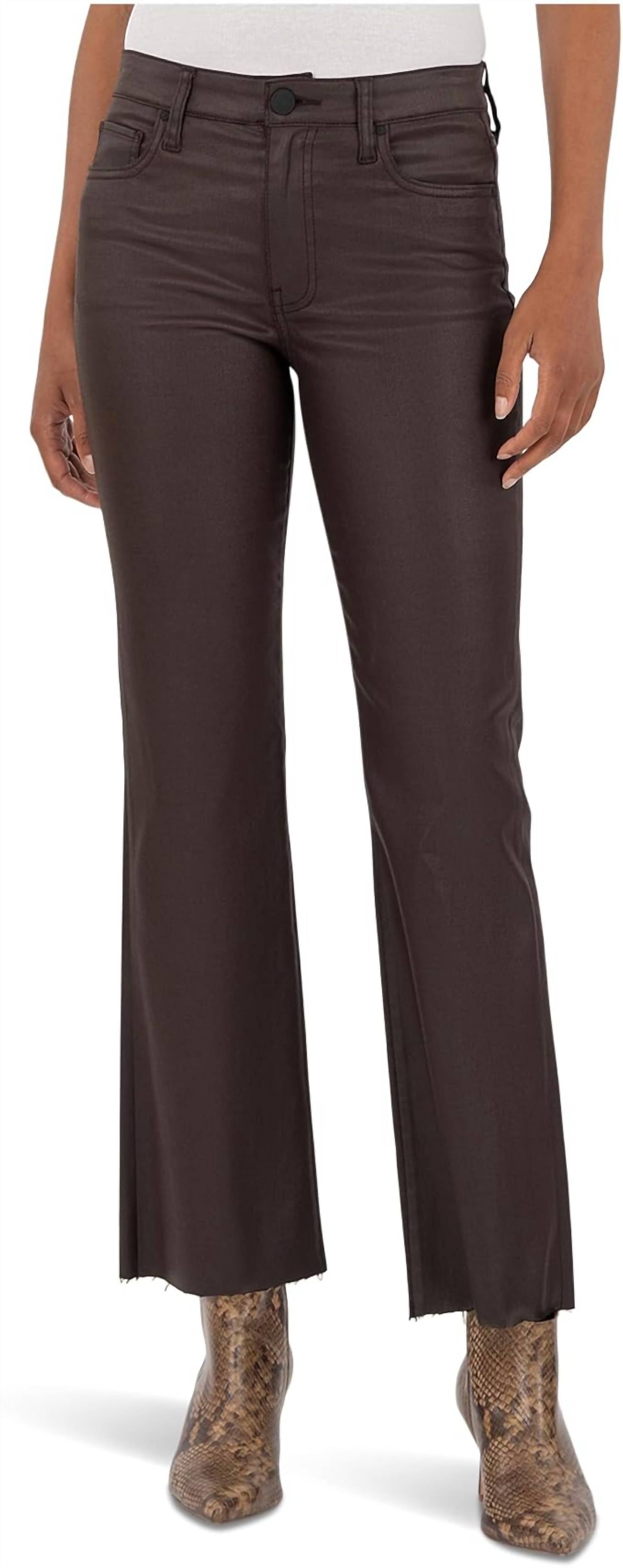 Kut From The Kloth - Kelsey High Rise Ankle Flare With Raw Hem Jeans