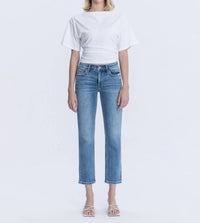 Vervet By Flying Monkey - Mid Rise Ankle Slim Straight Jeans