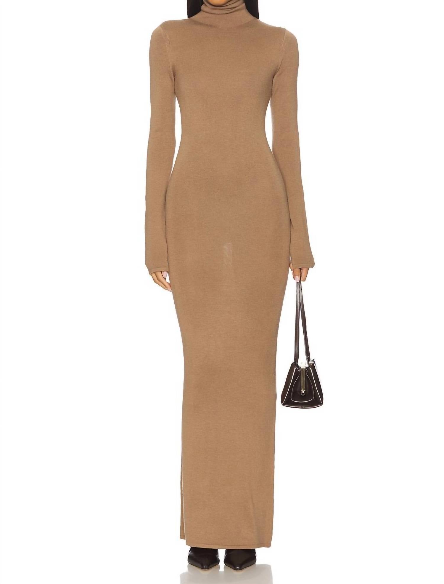 Lovers + Friends Women's Emma Leger Emaline Maxi Dress in dark camel - women's dress
