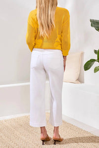 Tribal - Audrey Hugging Wide Crop Jean