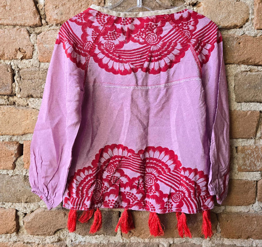 Native Funk & Flash - Girl's Fringe Top